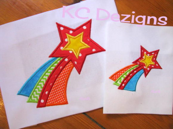 Cute Shooting Star Applique