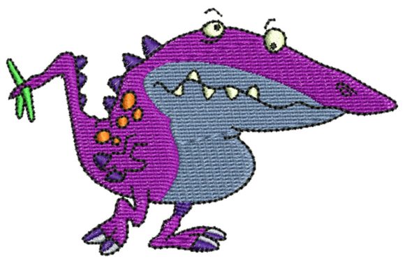 Dino Monster Embroidery