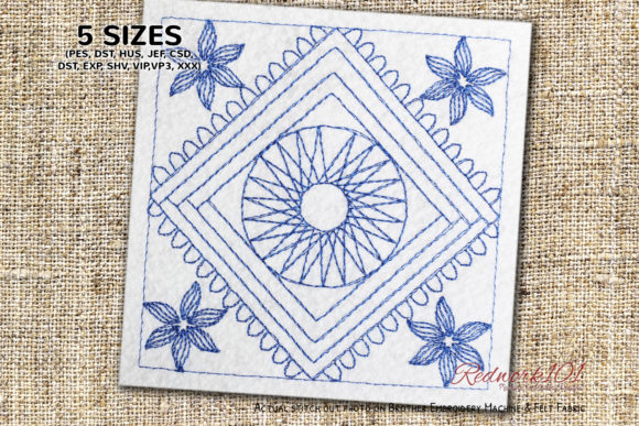 Floral Box Design Lineart Design