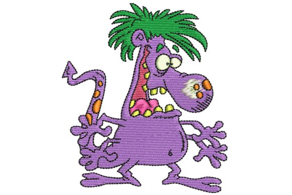 Hungry Monster Embroidery Design